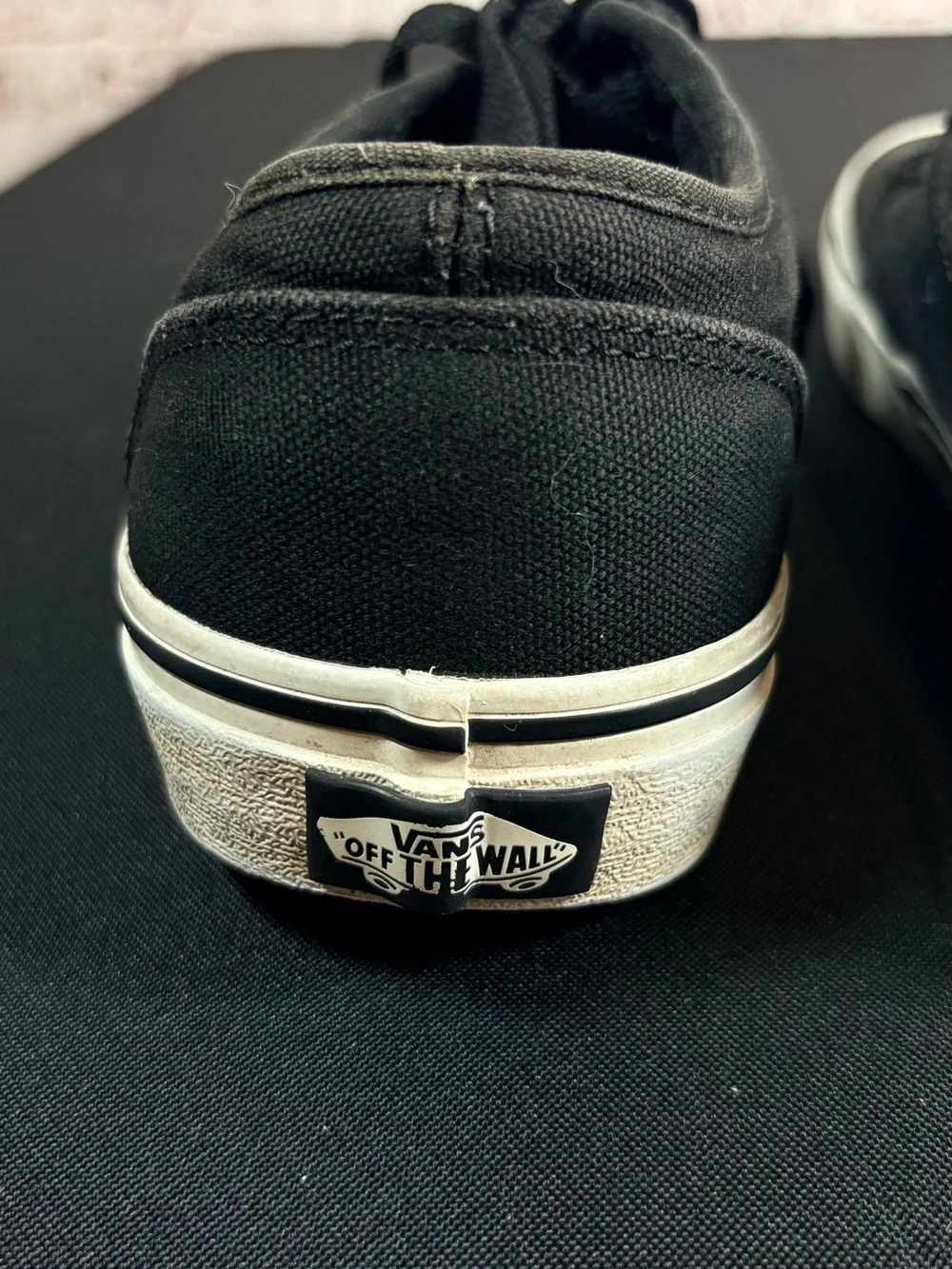 Vans Kids Black Canvas Lace-Up Sneakers